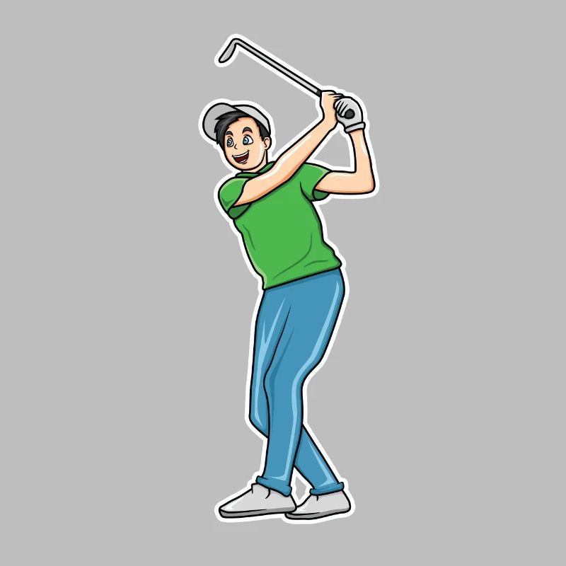 Dessin animé Golf