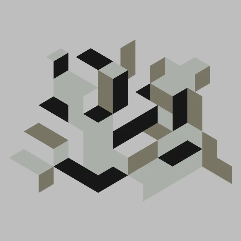 Perspective Construction Cube Teindre Yourself Labyrinthe 3D