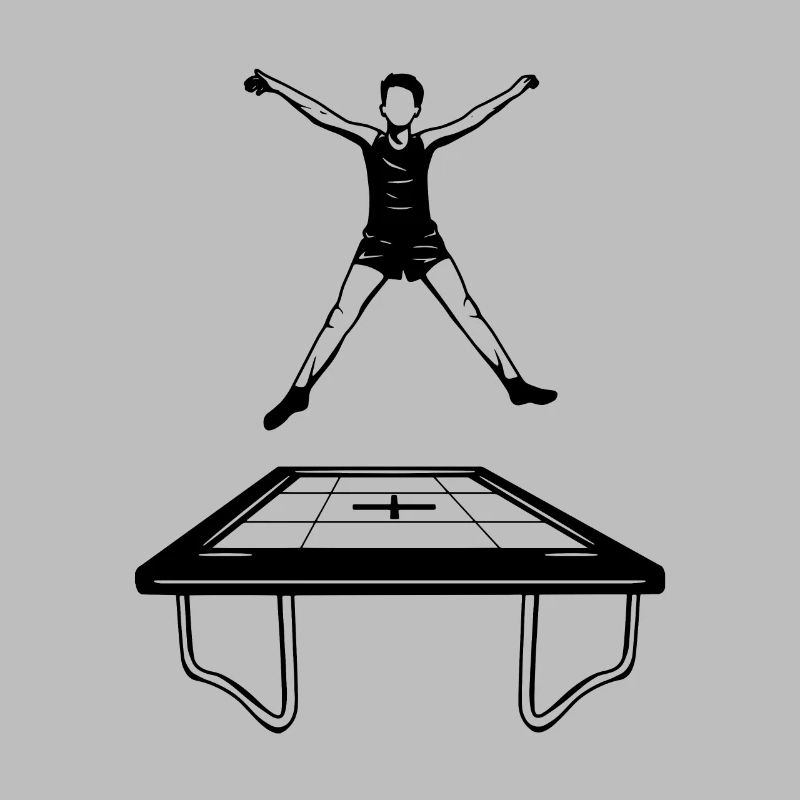 Trampolin Junge