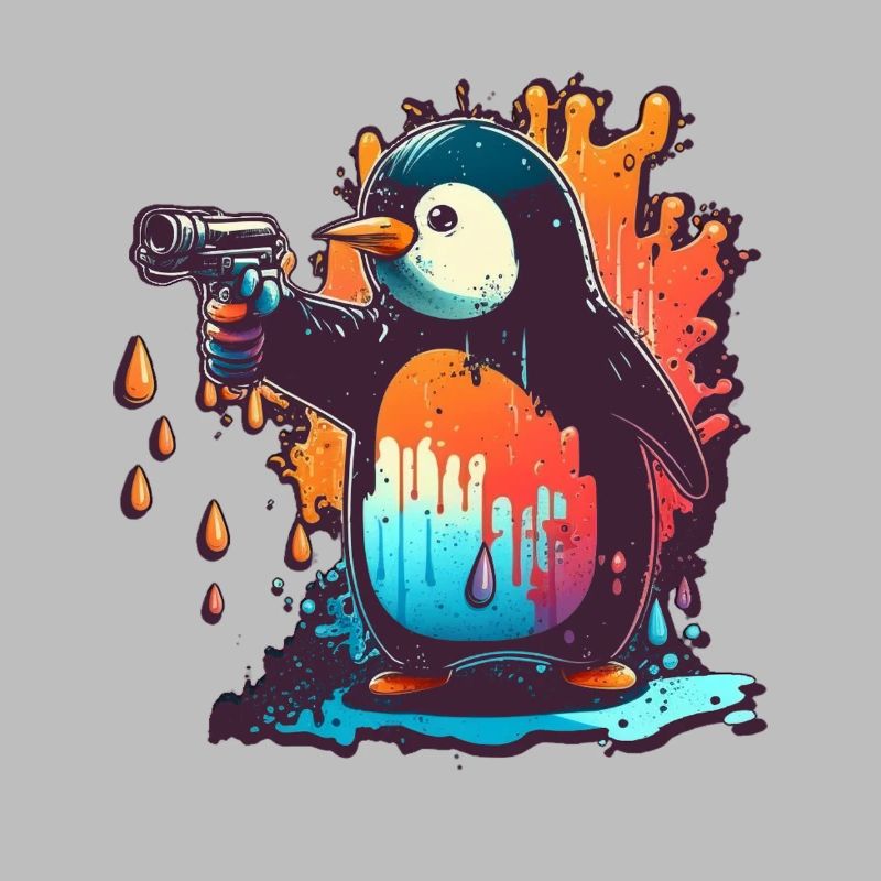 Penguin with pulled kolt