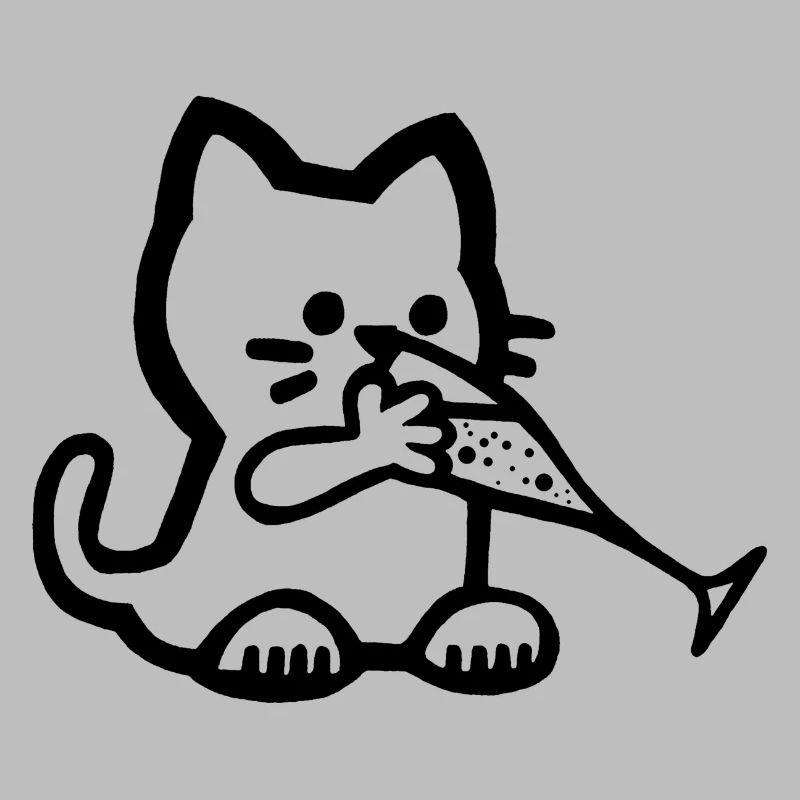 Das Kätzchen hat Durst