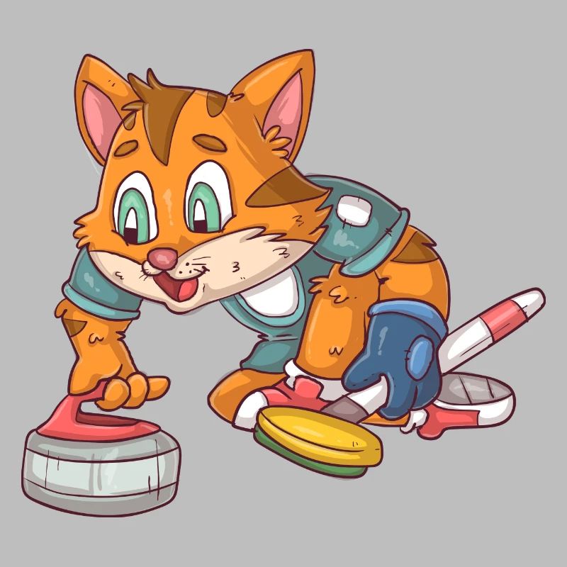 Chat de curling
