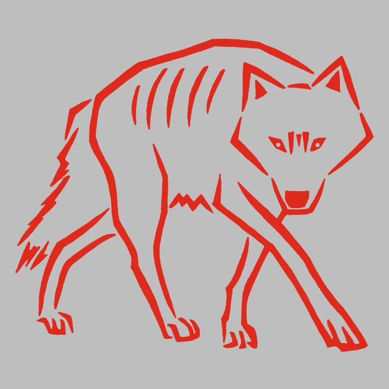 à pas de loup (rouge)