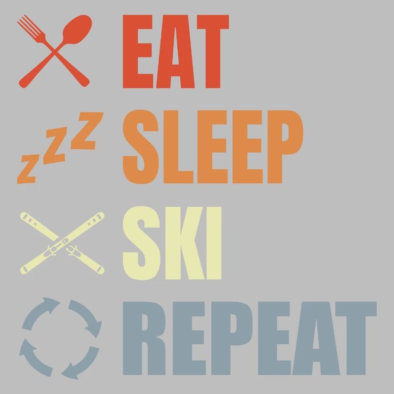 Manger Dormir Ski Répéter
