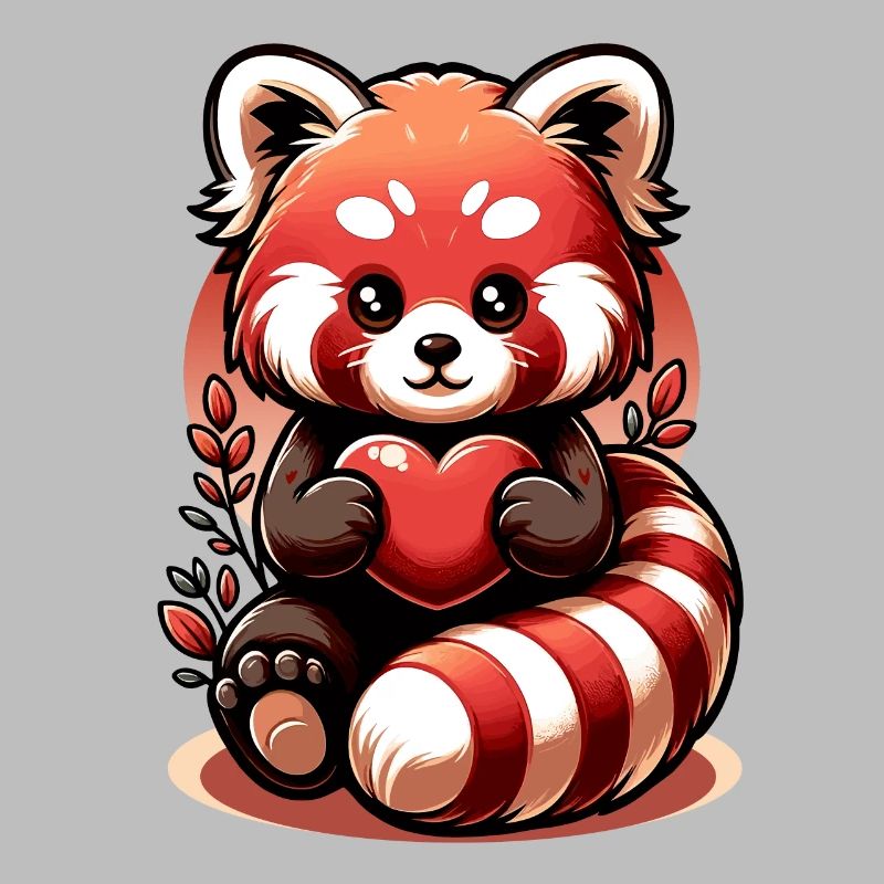 Red Panda Lovers – Süßer Roter Panda Mit Herz