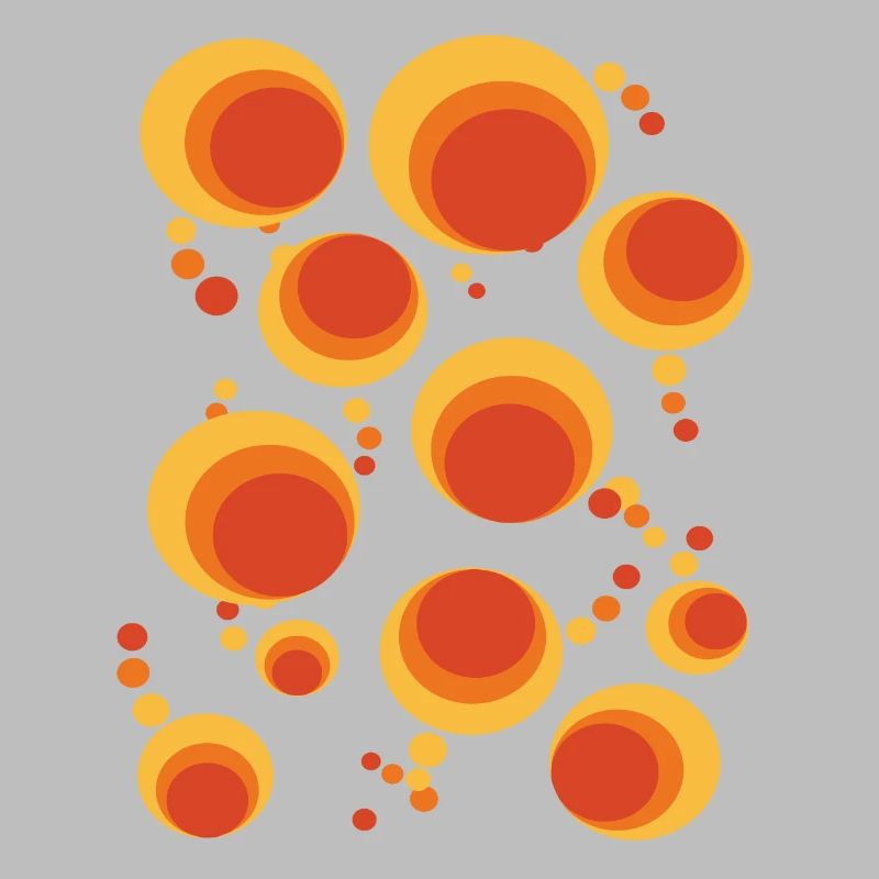 50 ' s 60 ' s Polka Dot Circle Style Pattern