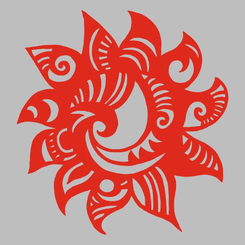 Soleil rouge étrange