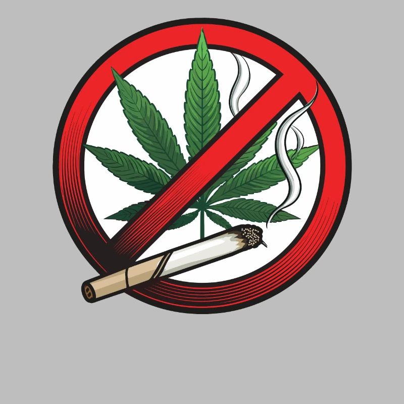 Panneau d’interdiction de la marijuana au cannabis