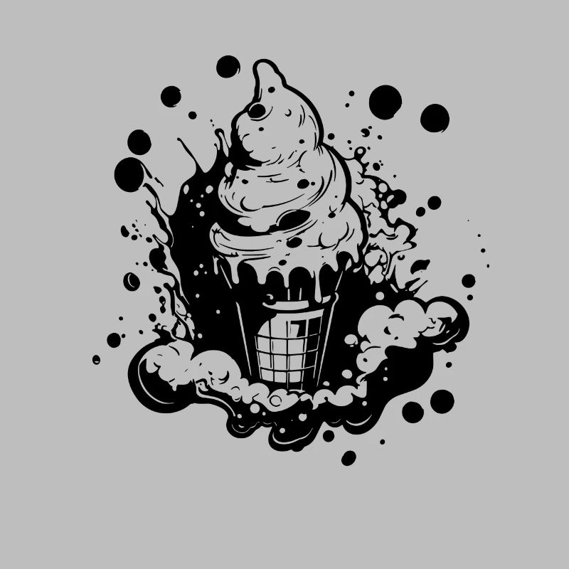 Cornet de crème glacée Dessin
