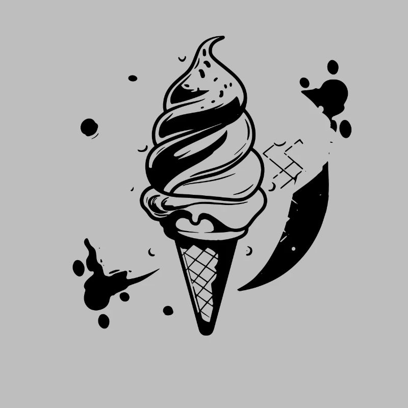 Graphique de crème glacée