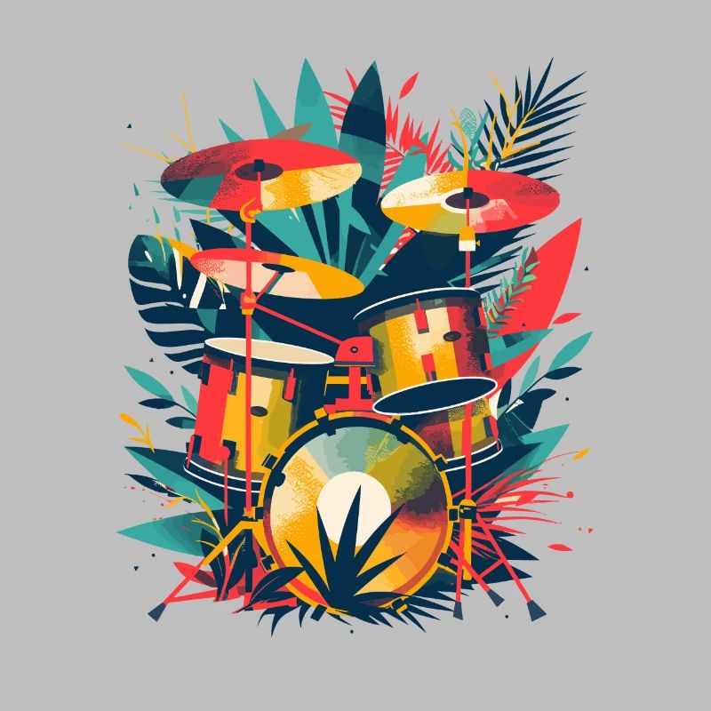 Drum Set Illustration