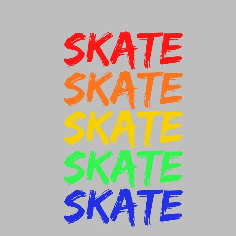 Lettrage Rainbow Skate