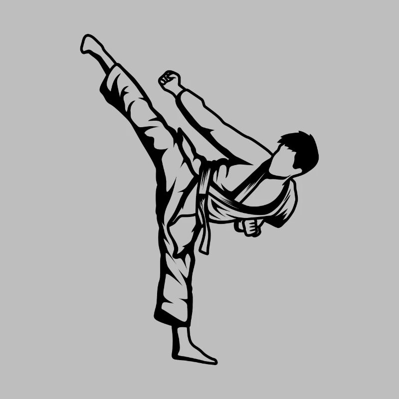Dessin de garçon de karaté