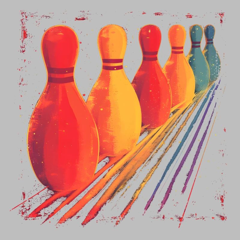 Dessin de bowling à l’ancienne