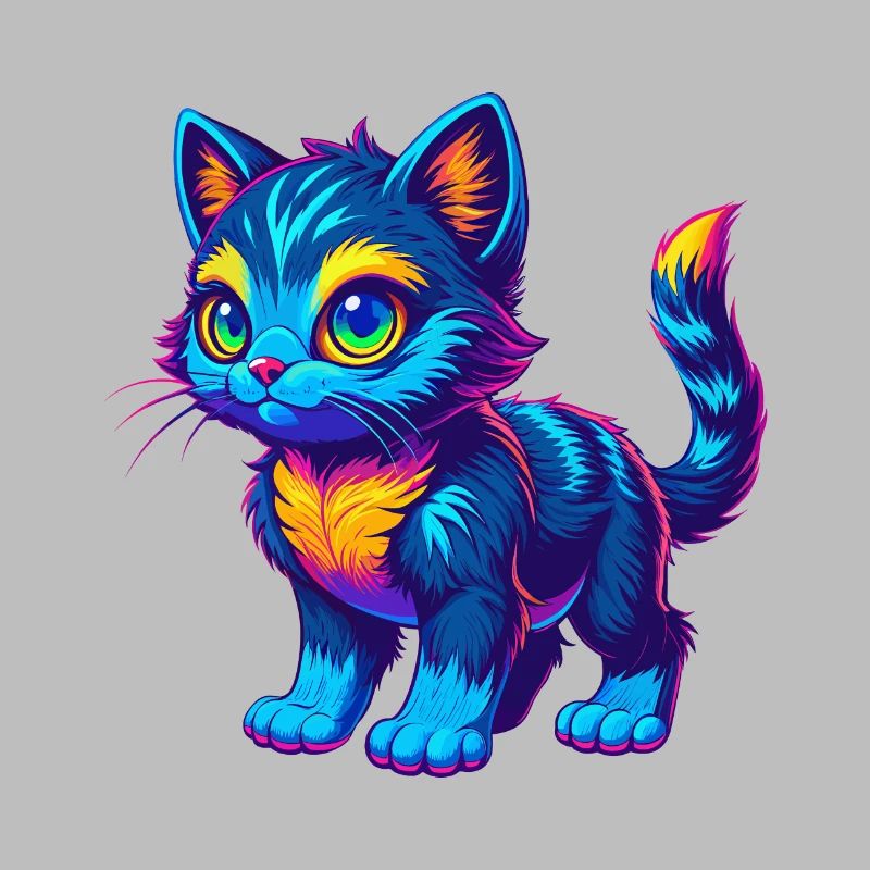 Pixie Bob Chat Race Dessin animé Kawaii Animal Pet