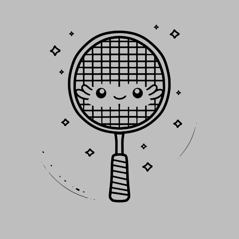 Raquette de badminton Bande dessinée