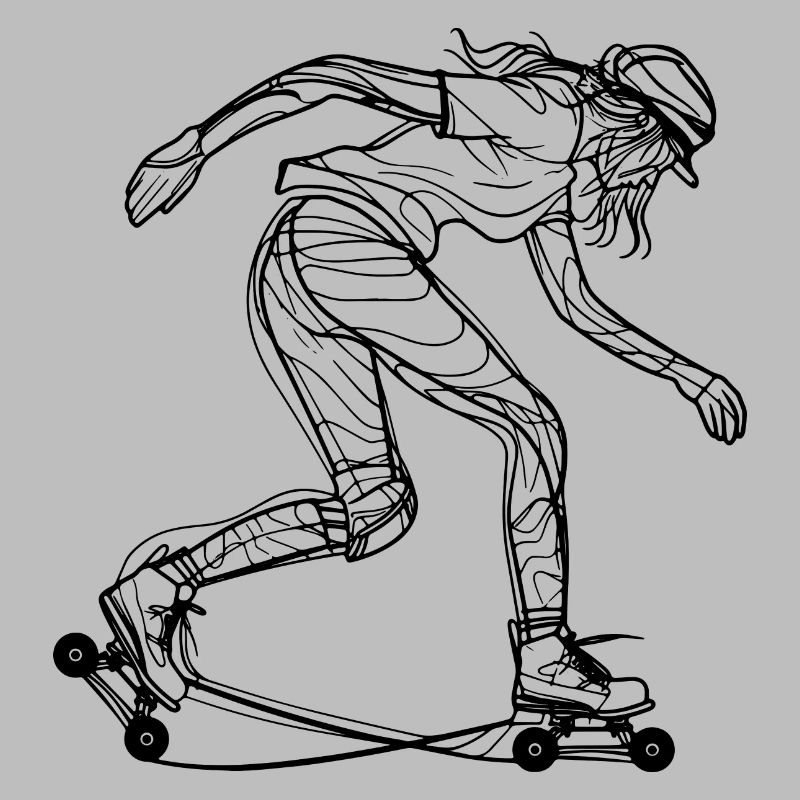 Roller skater Drawing