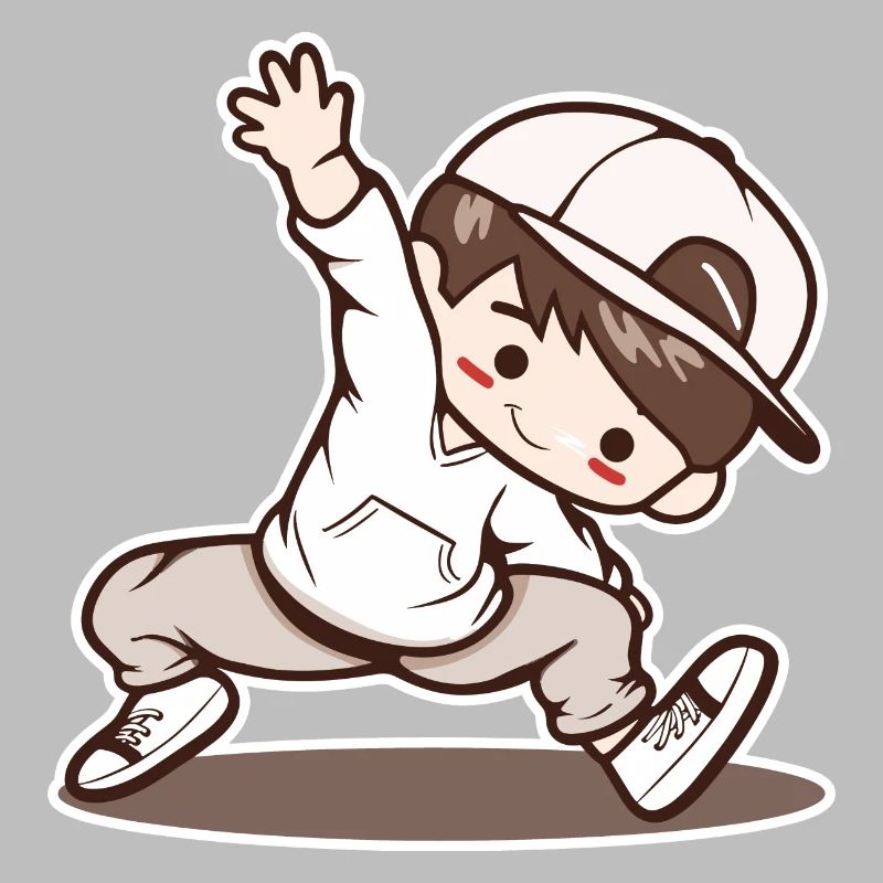 Petit garçon de breakdance