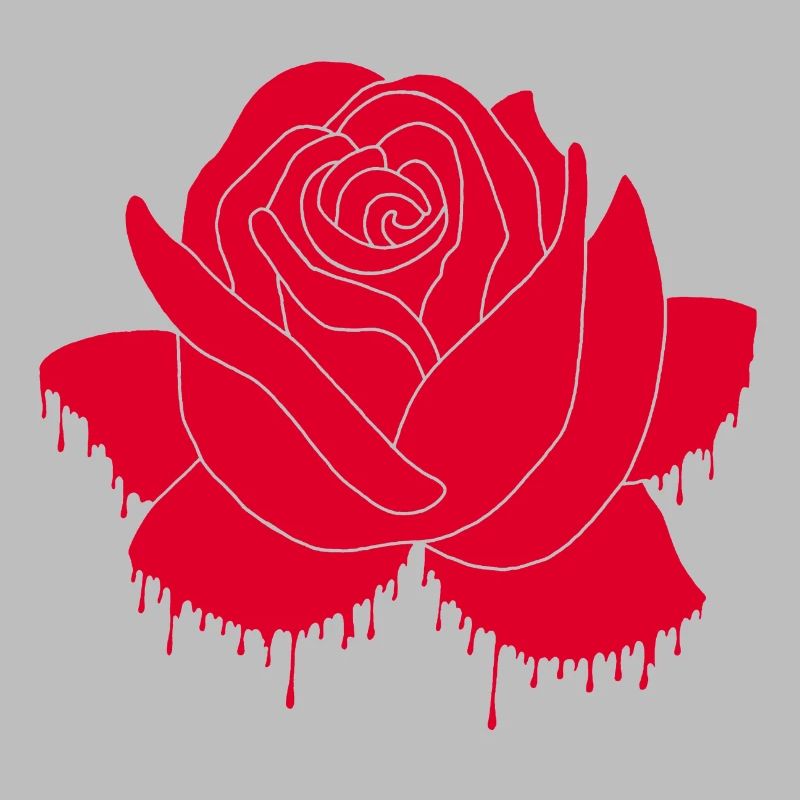 Graffiti einer roten Rose