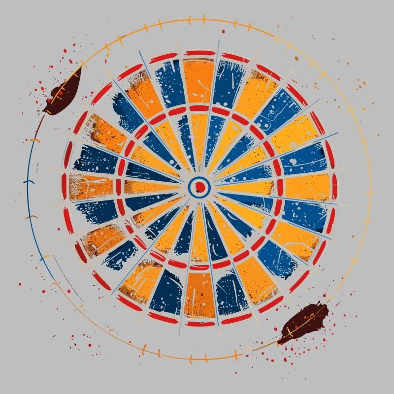 Dessin de jeu de fléchettes