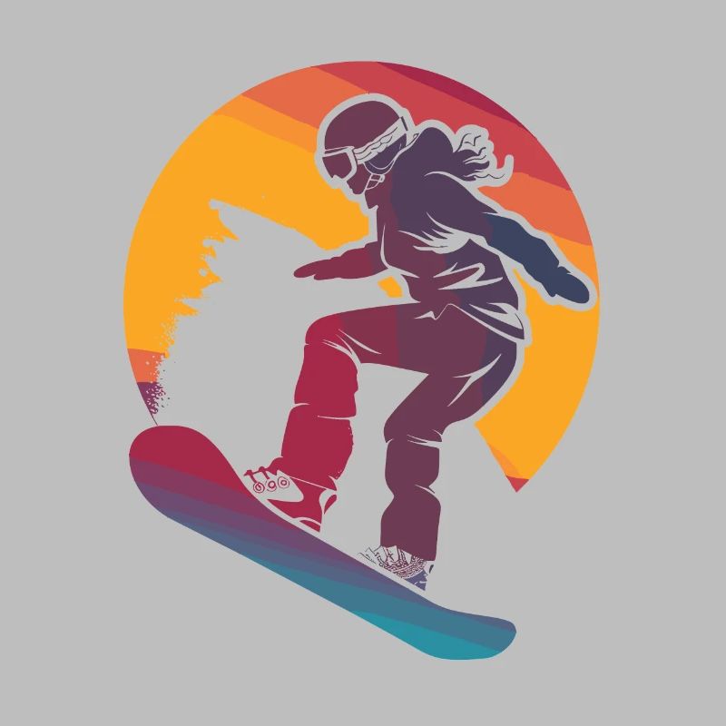 Snowboarding Mädchen