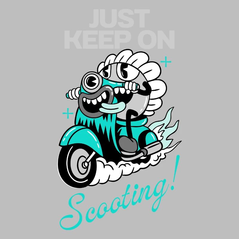 Just Keep On Scooting - Bande dessinée Fun