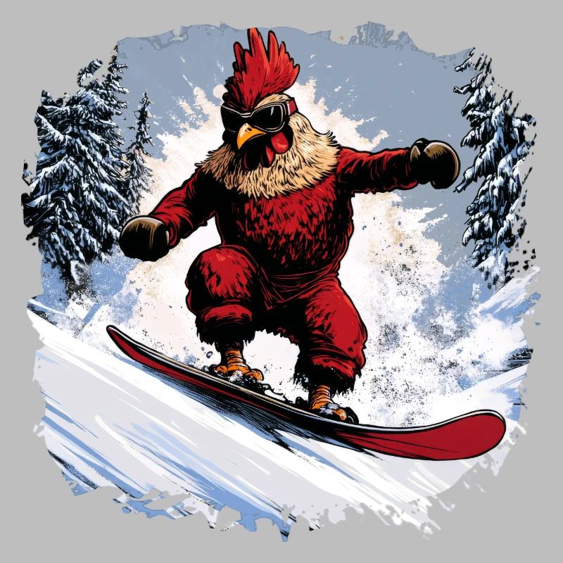 Chicken Snowboard