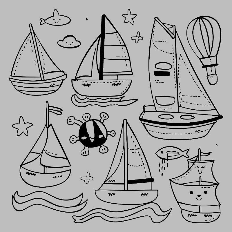 Sailing Comic Style