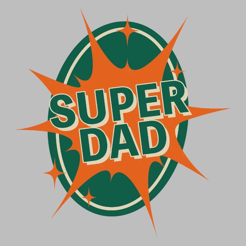 Conception de style bande dessinée Super Dad