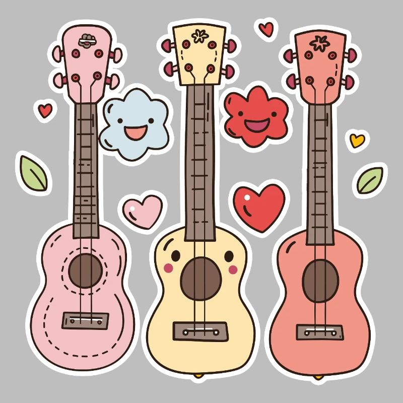 Ukulélé Style Dessin Animé