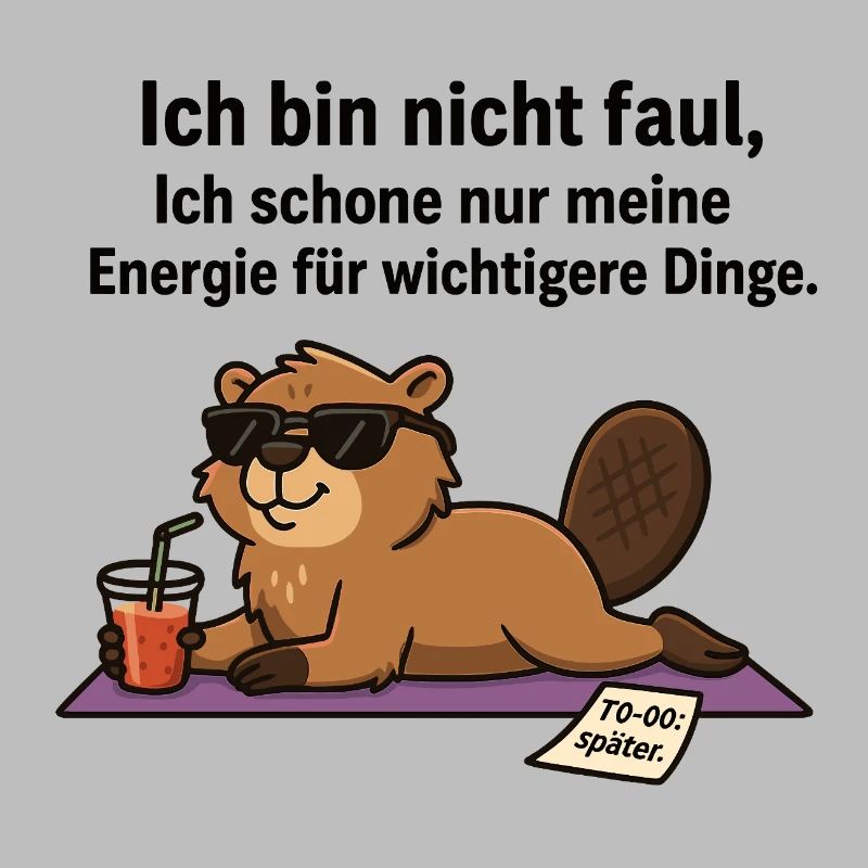 Fauler Biber im Chillmodus