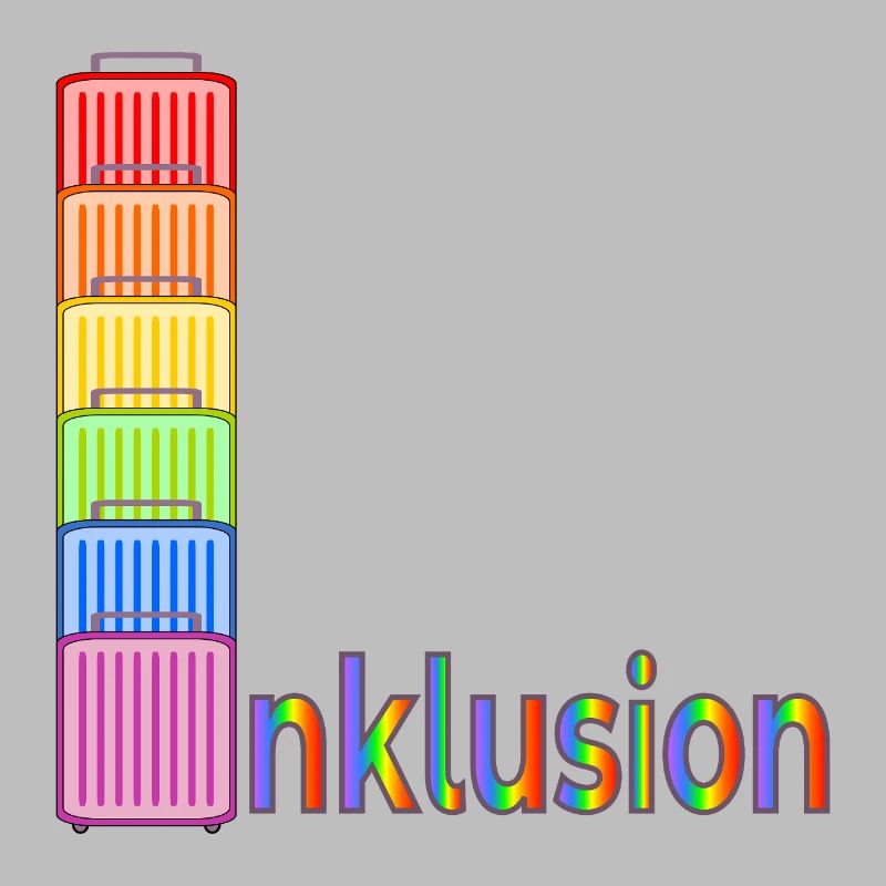 INKLUSION VIELFALT REGENBOGEN REISEKOFFER