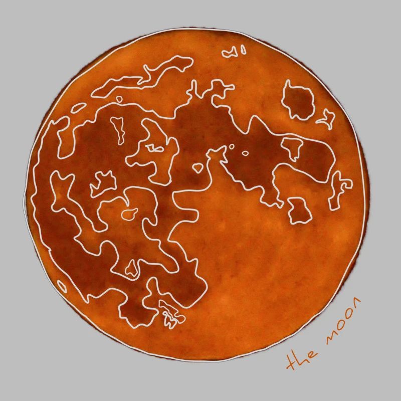 DER ORANGEFARBENE MOND