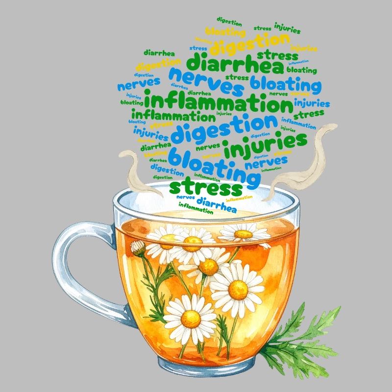 Chamomile tea for stress