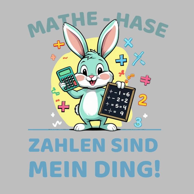 Mathe-Hase Mit Rechenauftrag