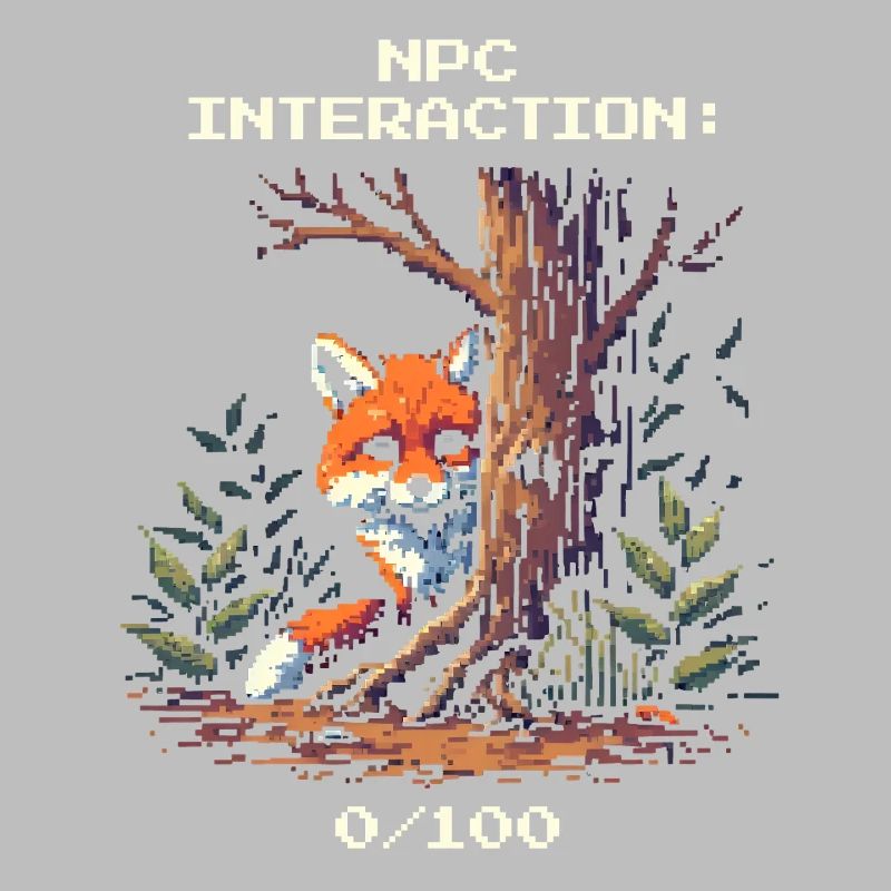 NPC Interaction: 0/100 | Introversion humor