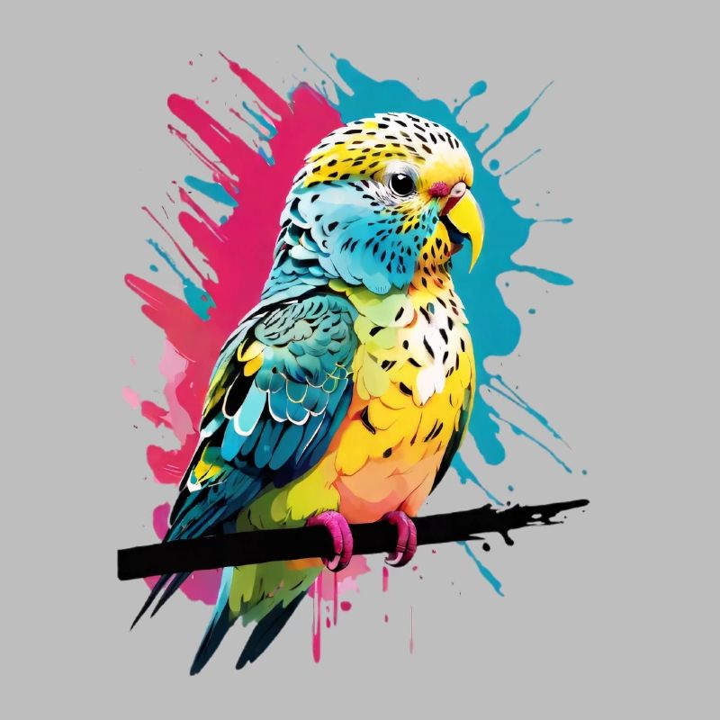 Perroquet coloré avec des touches de couleur