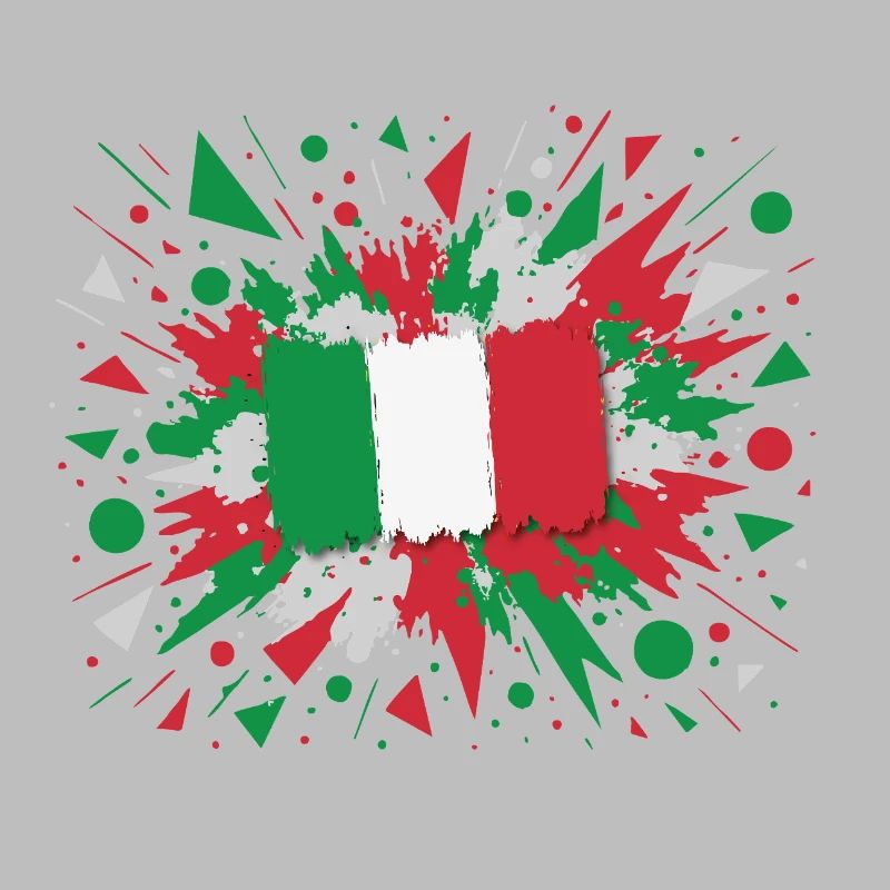 Impression d’art drapeau italien