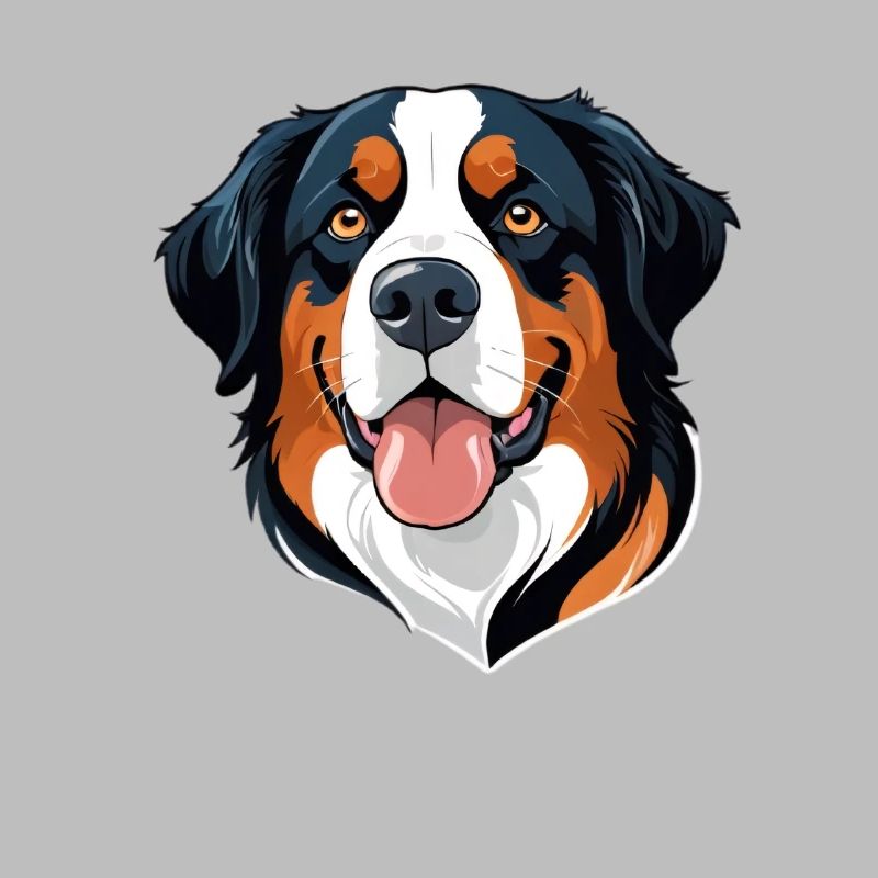 Motif de chien avec une expression vive