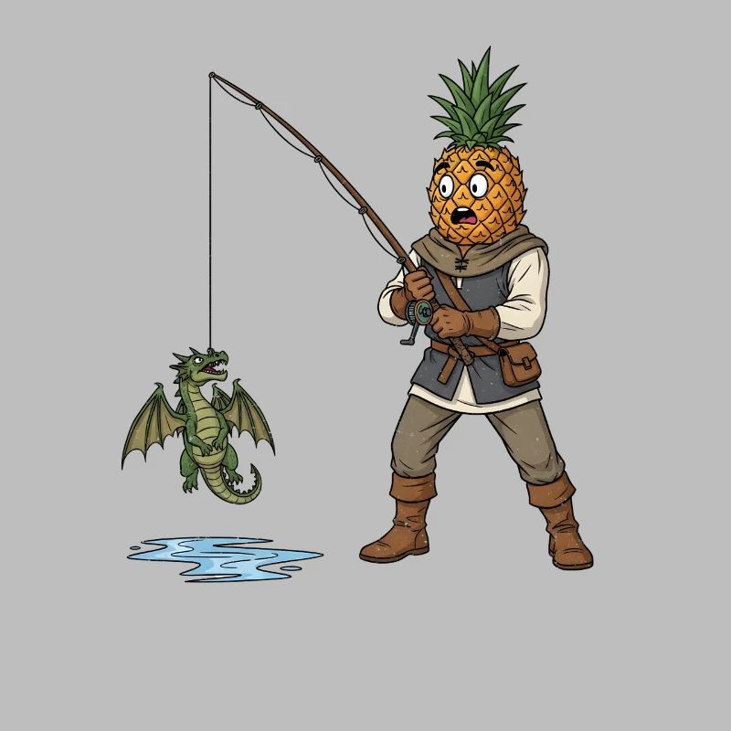 Ananas Mittelalter Drache