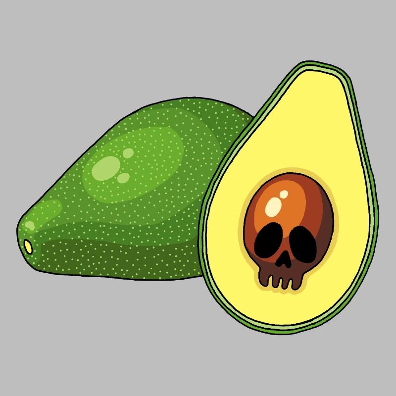 Avocado-Schädel
