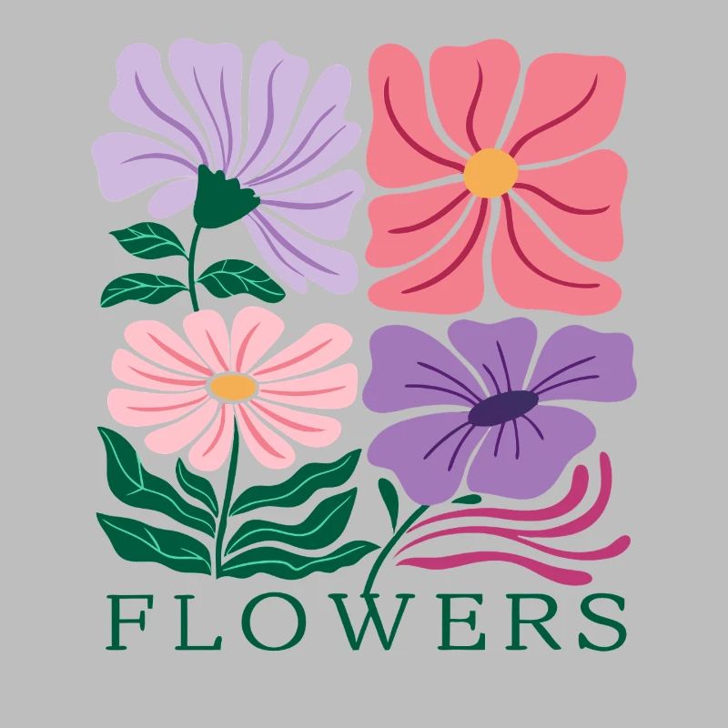 Floral Pattern with Pastel Flowers