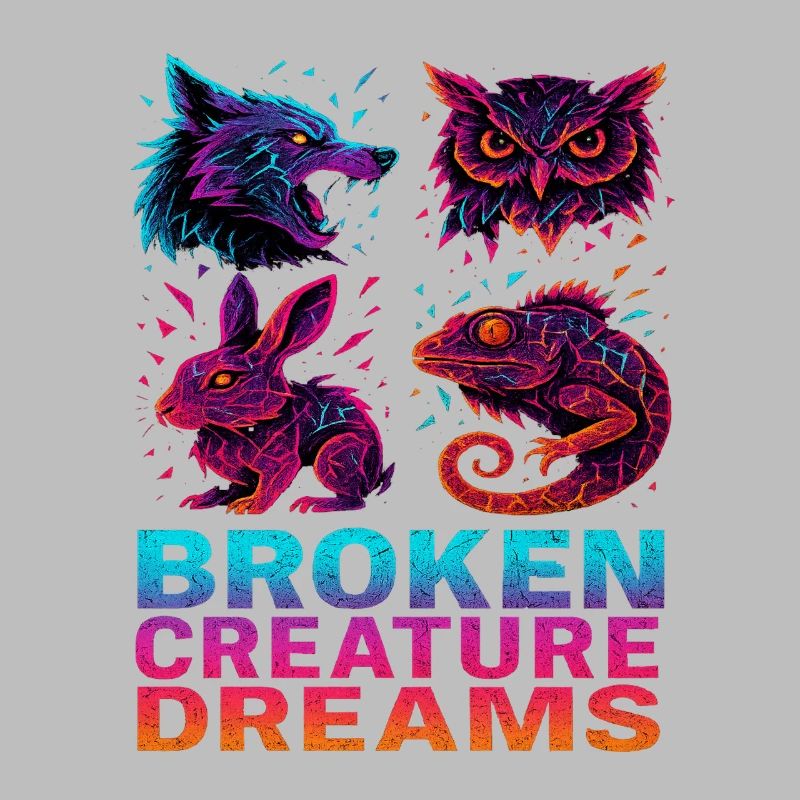 Bizarre Abstract Animals Broken Creatures