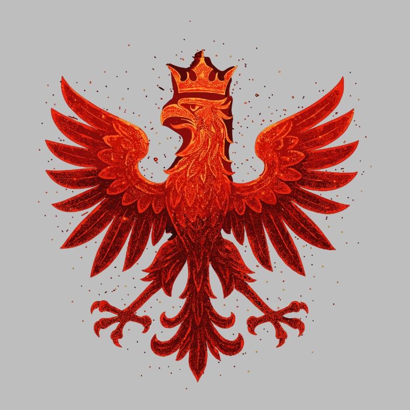 Pologne Polska Eagle drapeau rouge paillettes cadeau