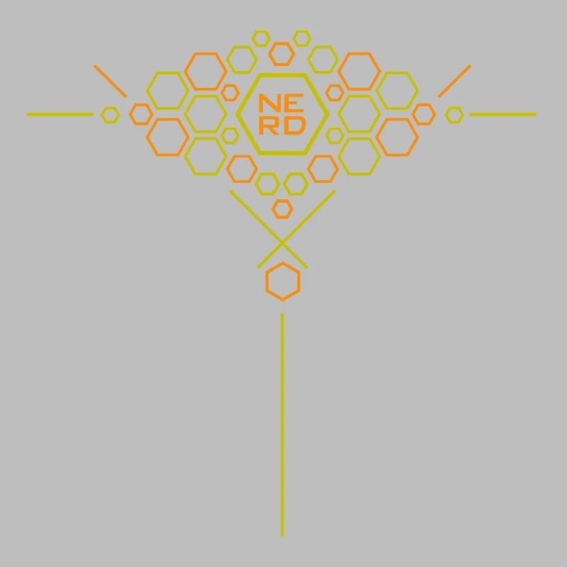 Nerd Hex Muster Gradient