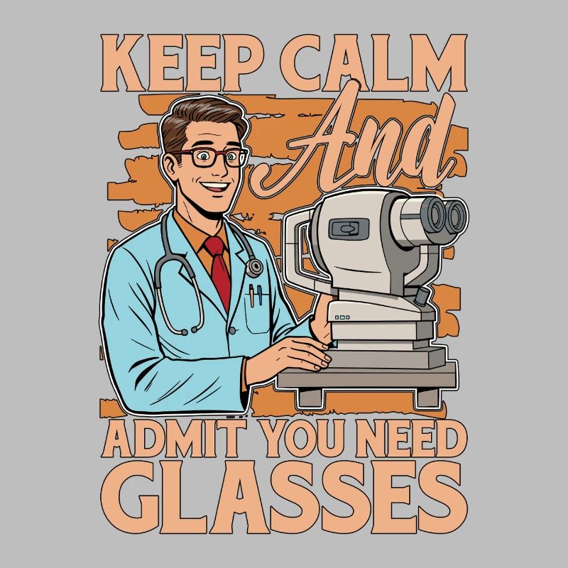 Optometrist Keep Calm And Admit You Need Optician