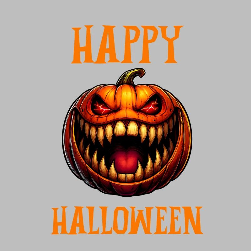 Joyeux Halloween – visage de citrouille effrayant