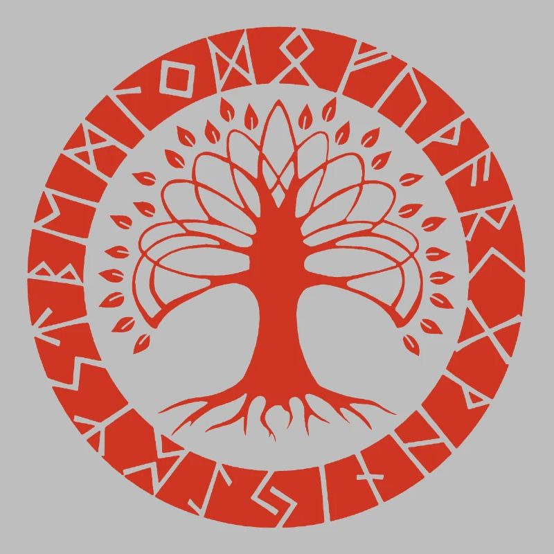Red Runic Tree