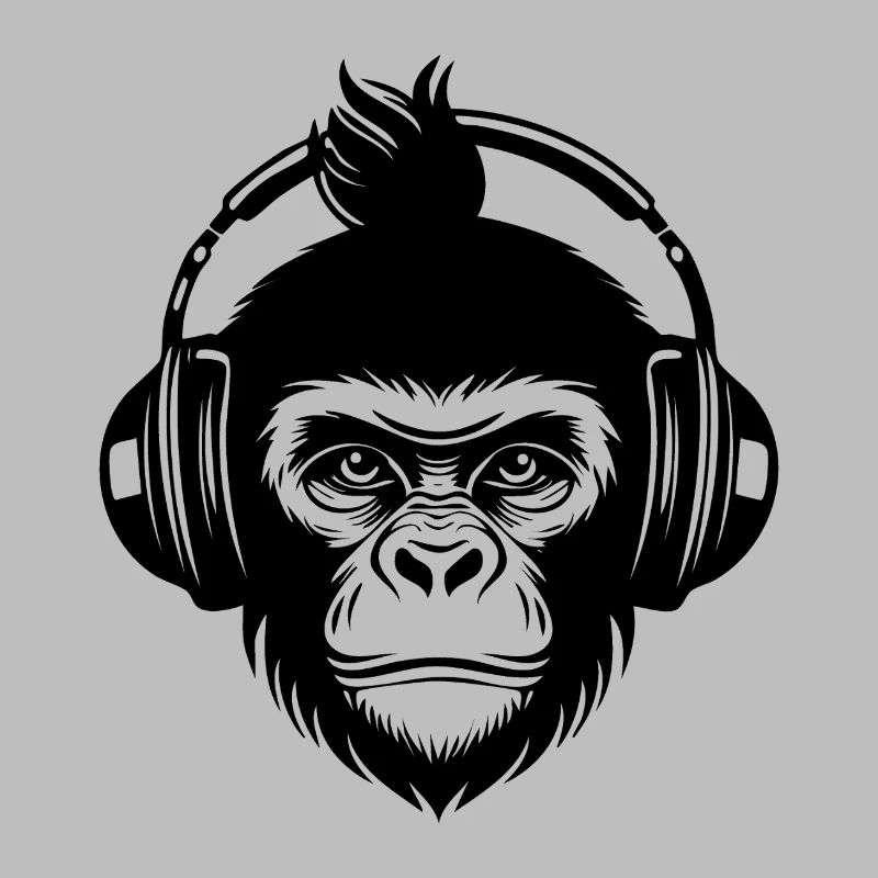 Beat Maker Monkey Head Studio Session Shirt