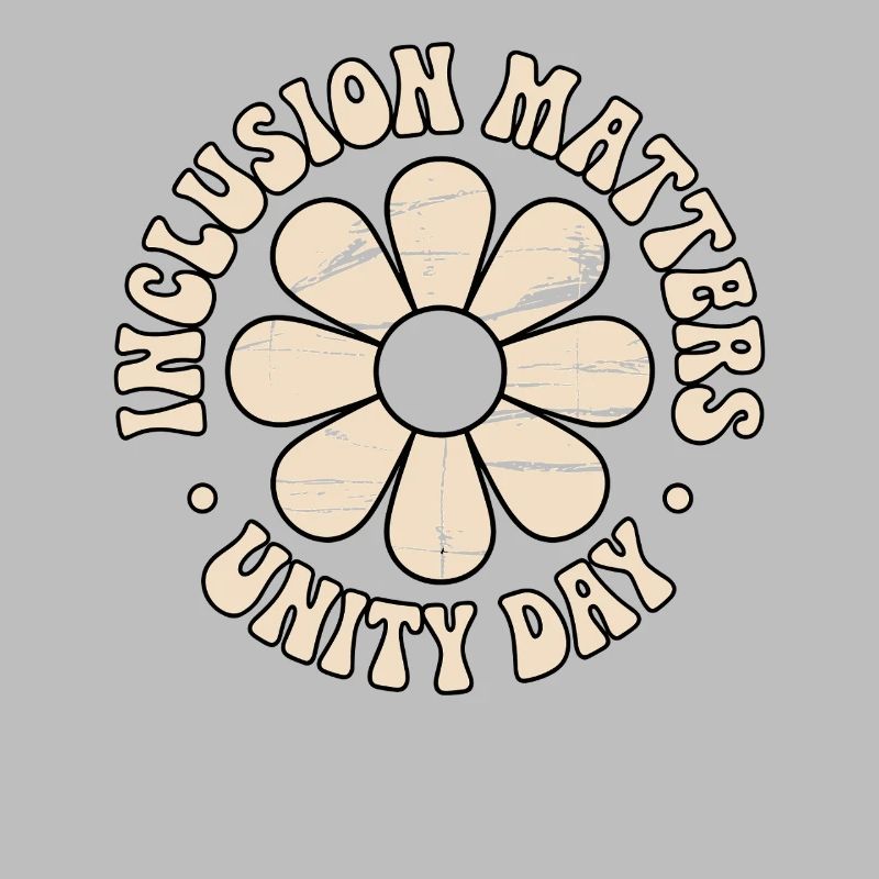 Inklusion Botschaft Retro Blumen